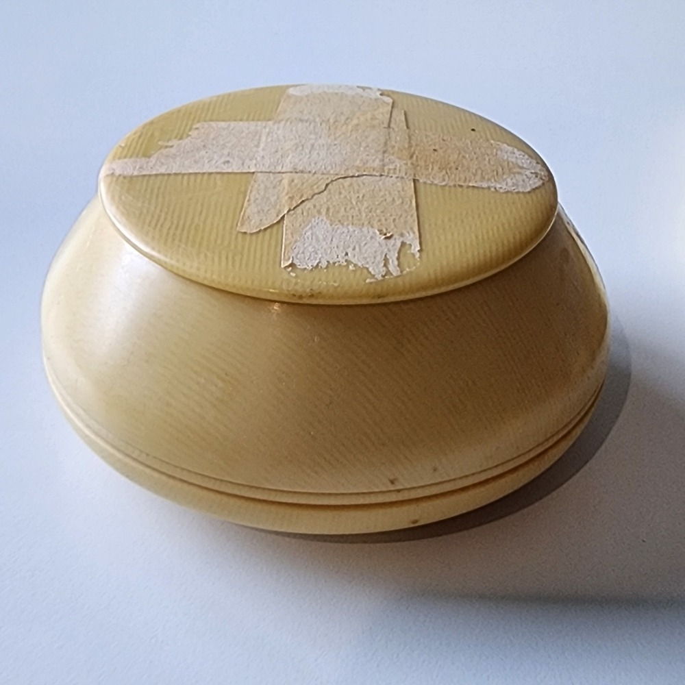 Vintage Celluloid French Ivory Jewelry Box Ring Holder Tray Vanity Set 1930s UK - Picture 5 of 16